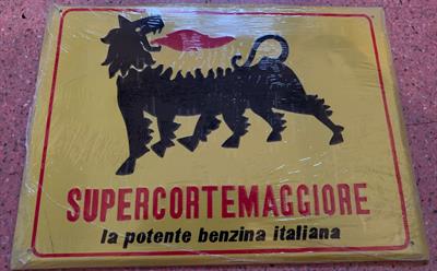 Targa pubblicitaria da collezione Supercortemaggiore