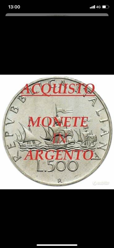500 LIRE ARGENTO