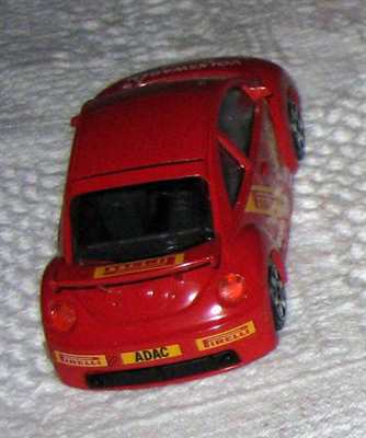 BURAGO modellino auto Volkswagen New Beetle Cup