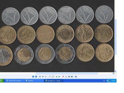 18 MONETE IN LIRE 10-200-500-1000