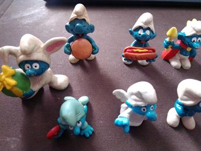 Puffi_17 statuine in gomma anni 1980 - Foto 2