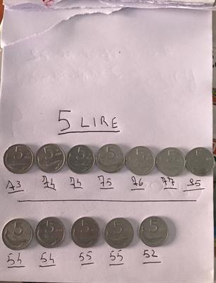 5 lire X collezzionisti