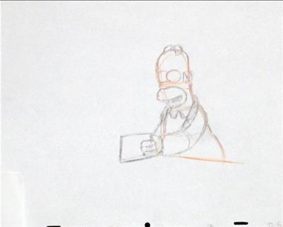 Disegni originali Simpson con certificato autent