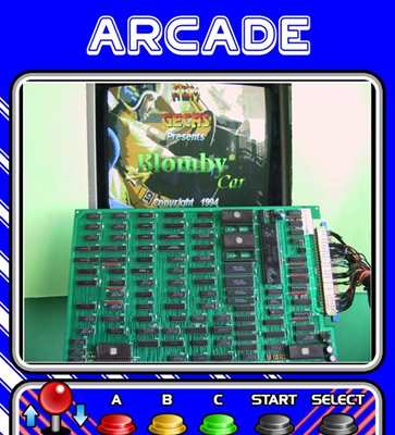 Scheda Pcb Jamma Blomby Car per Arcade Videogames