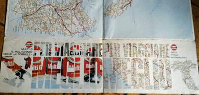 Cartina geografica vintage Gulf