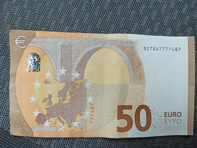 Banconota con 6 numeri uguali molto rara
