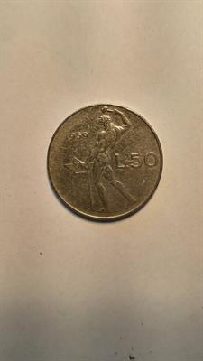 Moneta lire 50 1959