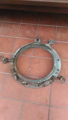 Boccaporti ottone doppia apertura nave anno 900, peso 27kg - Foto 3