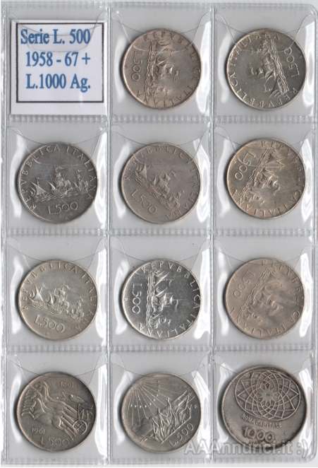 Foto 9MONETE ITALIANE IN LIRE DAL 1946 AL 2001