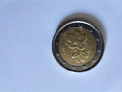 Rara moneta 2 Euro fiori anno 2001 finlandia, in ottime condizioni - Foto 3