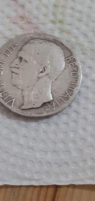Moneta argento 10 lire 1927