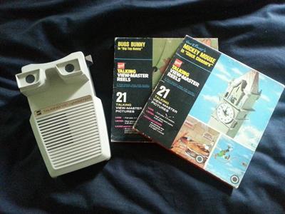 Talking View Master con 2 cartoons Disney