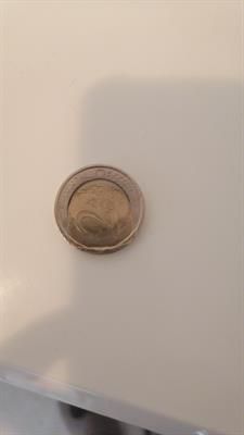 Moneta 2 Euro errore conio