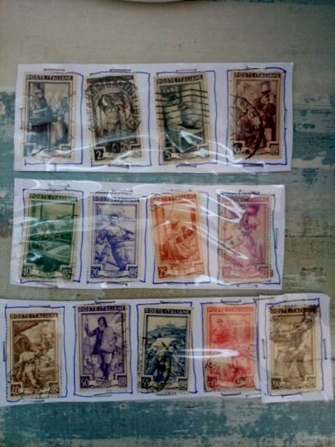 Francobolli lire Italia a lavoro