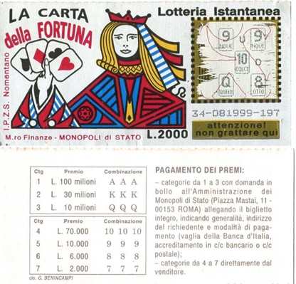 9 gratta e vinci usati da collezione