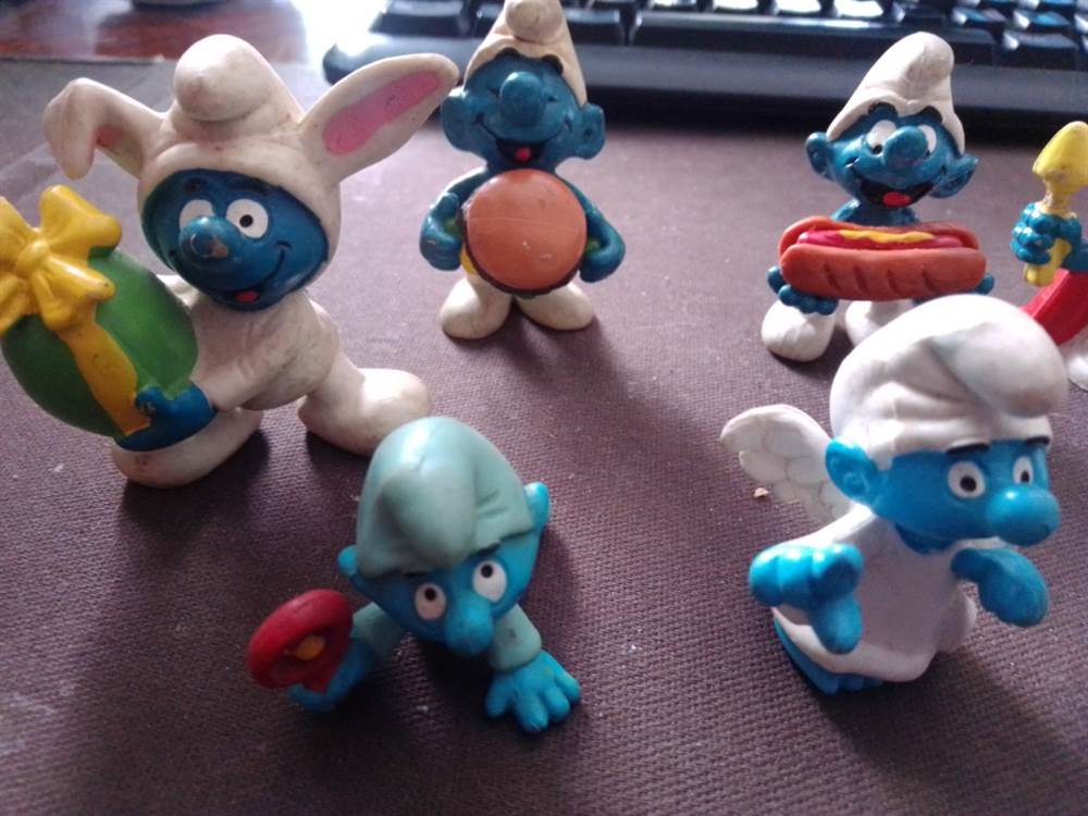 Foto 5 Puffi_17 statuine in gomma anni 1980