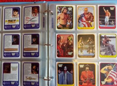 Foto 3 Raccoglitore completo Wrestling WWF Merlin 1991 150 cards, in ottime condizioni