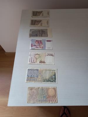 Banconote da 500, 1000 e 2000 lire