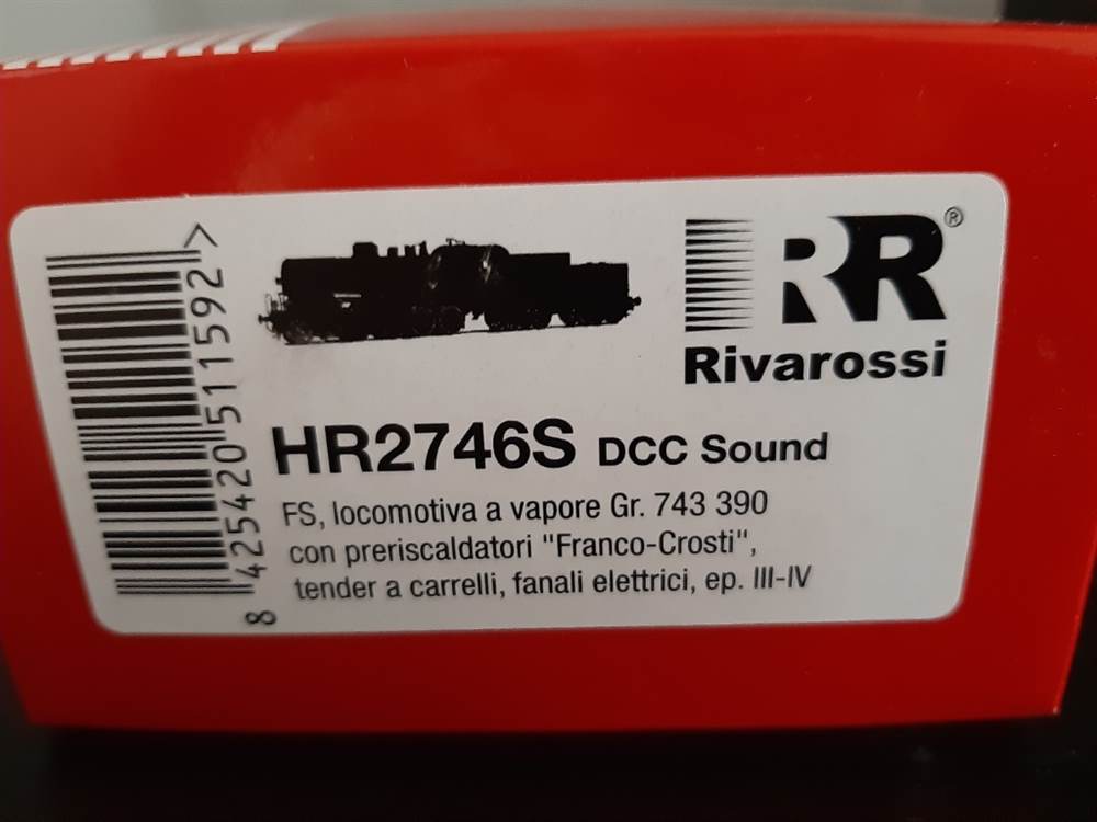 Foto 2Locomotiva Rivarossi Gr743 loksound, in ottime condizioni