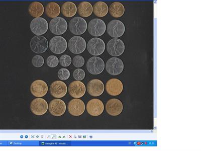 34 MONETE IN LIRE 20-50-50 PICCOLE-200 DI CUI