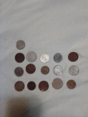 16 pezzi di monetebronzo