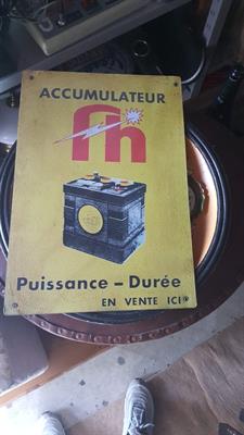 Targa ACCUMULATEUR 29X40, 80euro