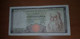 Banconota da Lire 50000 Leonardo 1967