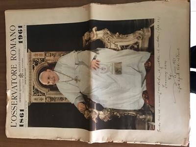 Osservatore Romano centenario 1861 - 1961