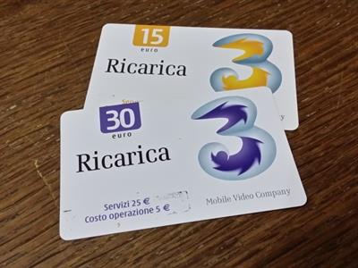 Schede Ricariche Telefoniche Gestore Tim Wind Tre E Vodafone - Foto 3