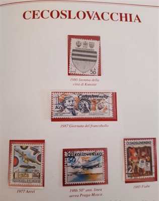 Lotto francobolli mondiali Euro 5