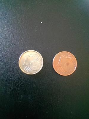 Moneta da un centesimo di Euro errore di coniatura