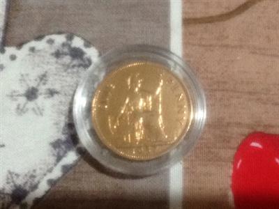 Monera one penny bronzo 1937