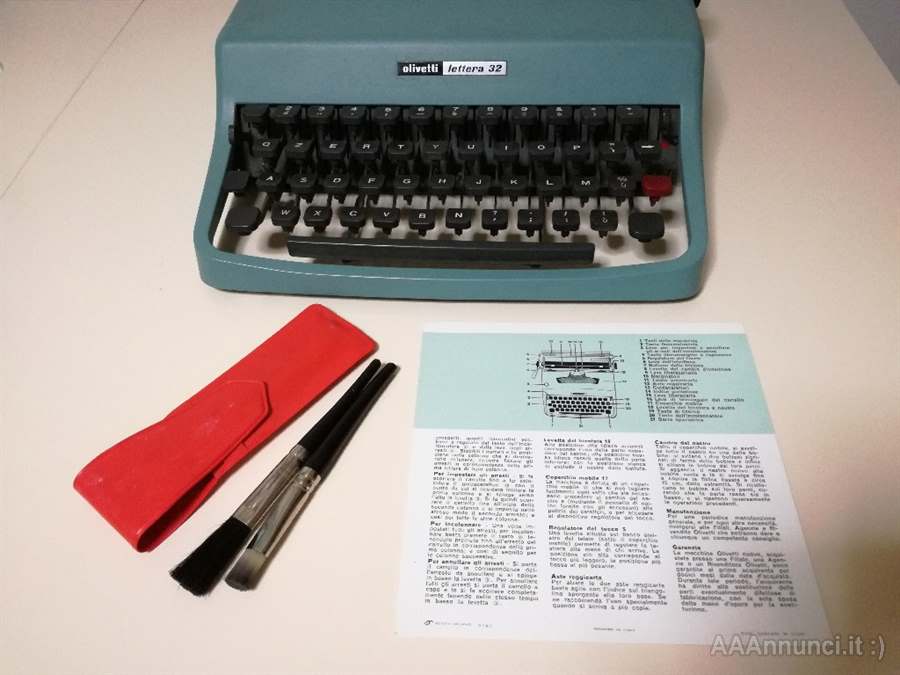 Foto 4Macchina da scrivere Olivetti Lettera 32, colore verde, ottimo stato