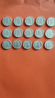 15 MONETE SERIE 5 LIRE UVA GRANDI DEL 48-49-50 - Foto 2