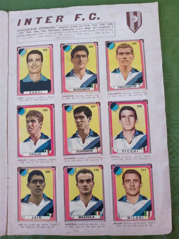 Album figurine Lampo calcio 6364 Palermo, Sicilia