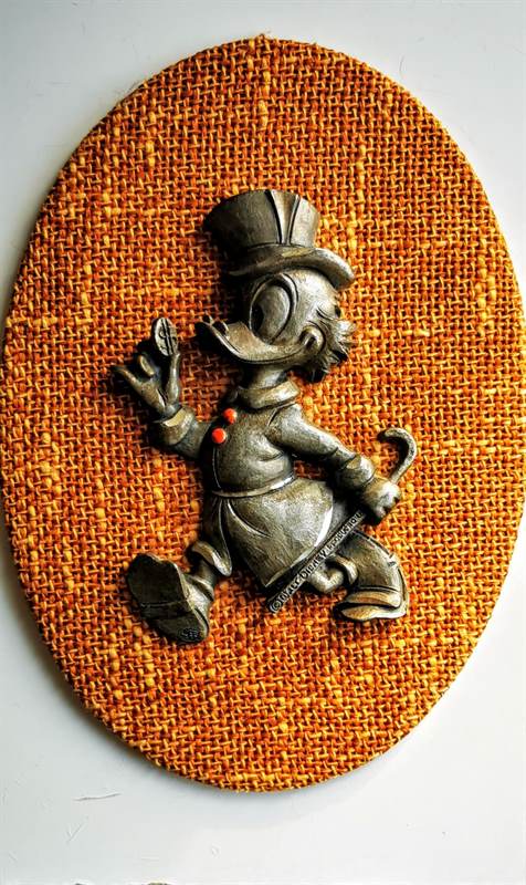 Zio Paperone - statuetta WALT DISNEY materiale peltro, come nuova