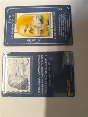 Tessera Filatelica Padre Pio da Pietrelcina