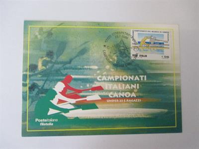 CARTOLINA FDC CAMPIONATI ITALIANI DI CANOA