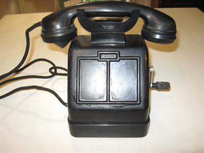 Vecchio telefono safnat 1940 vintage