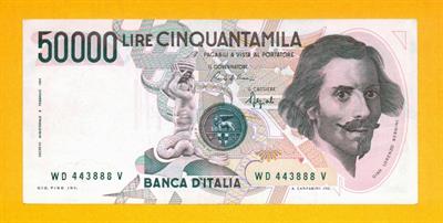 Banconota da 50000 L.(1984)