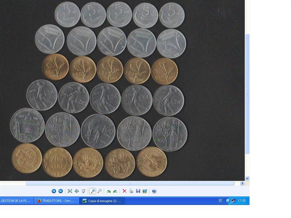 30 Monete in Lire 5 - 10 - 20 - 50 - 100 - 200