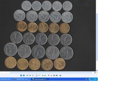 30 Monete in Lire 5 - 10 - 20 - 50 - 100 - 200