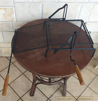 Barbecue Griglia Bistecchiera, in legno - Anteprima 2